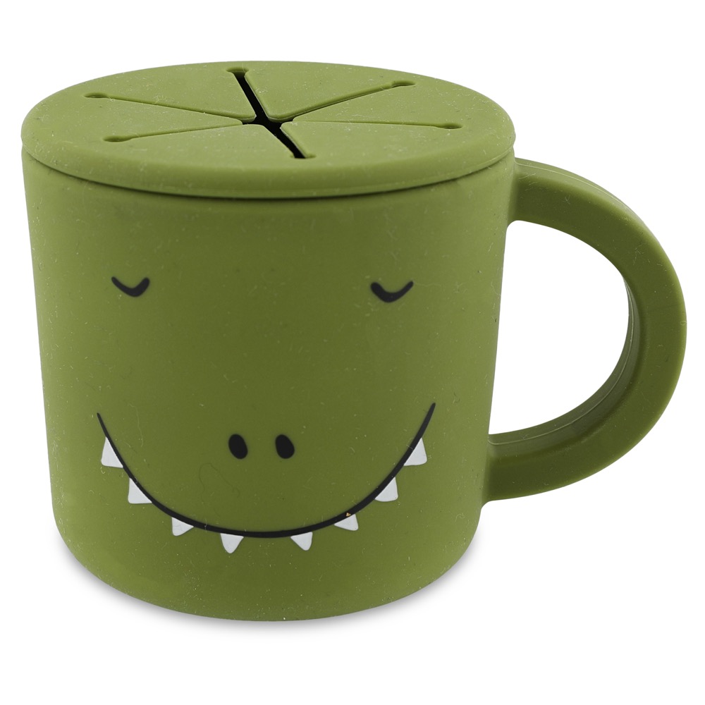 Taza porta snacks de silicona - Mr. Dino